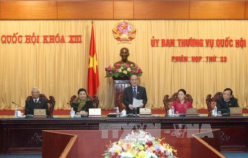 Inauguran XXXIII período de sesiones del Comité Permanente del Parlamento de Vietnam